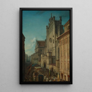 Jan Seydlitz - Ulica witojaska podczas procesji Boego Ciaa.webp