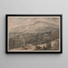 View of Chatsworth in Derbyshire - Jan Siberechts — framed artwork on a wall