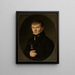 Portrait of a Man - Jan Sikorski — framed artwork on a wall