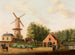 Village with a windmill - Jan Spaan — artwork view