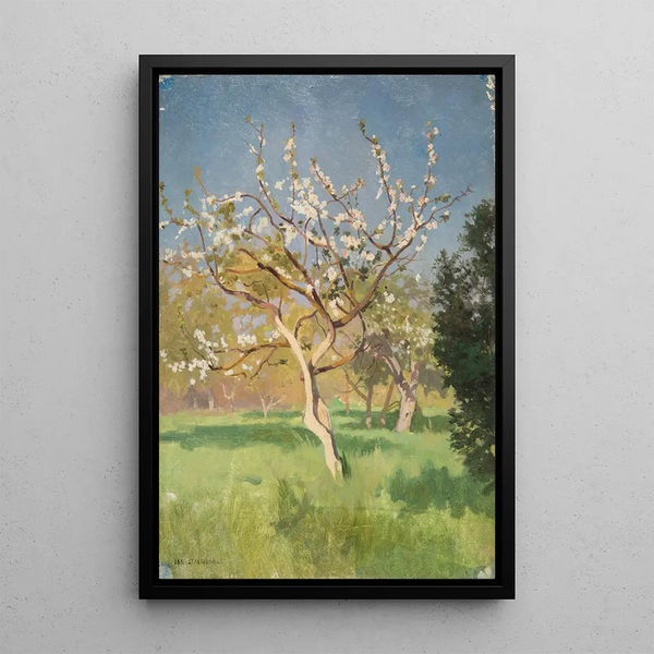 Apple Blossom - Jan Stanisławski — framed artwork on a wall
