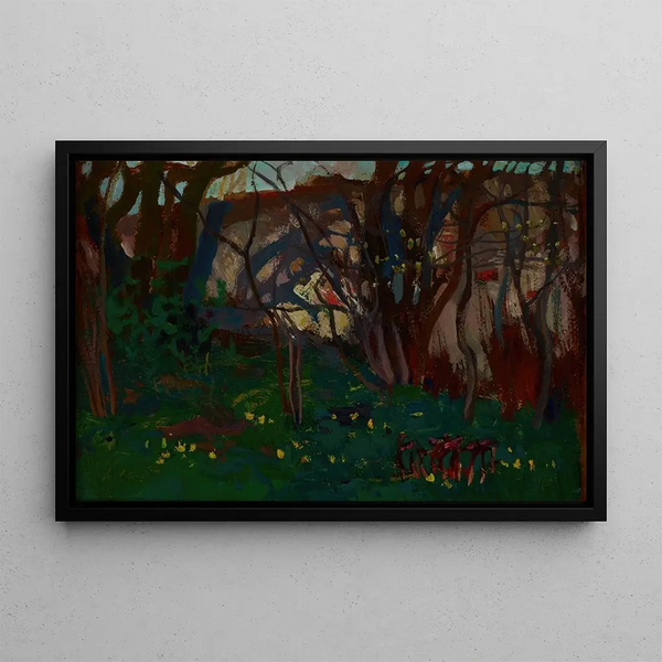 Botanical Garden Painting - Jan Stanisławski — framed artwork on a wall