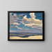 Cloud above the Dniepr River - Jan Stanisławski — framed artwork on a wall