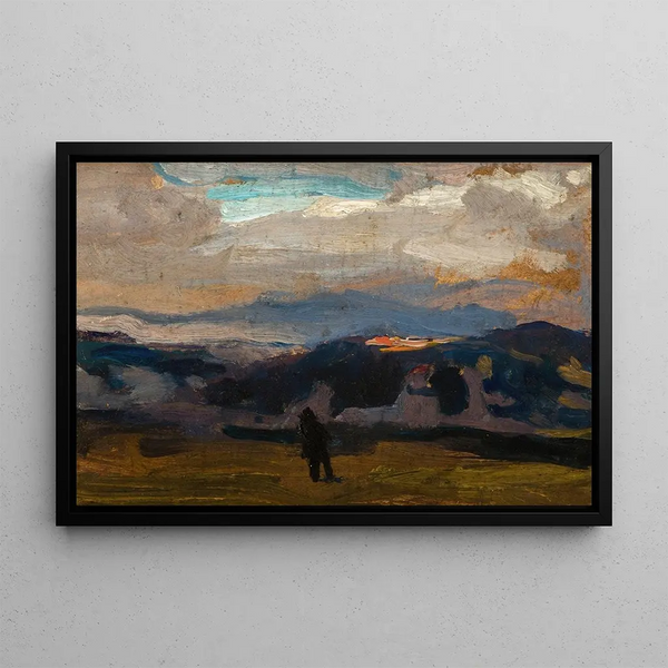 Clouds in Zakopane - Jan Stanisławski — framed artwork on a wall