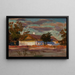Cold day Painting of a house in the sun - Jan Stanisławski — framed artwork on a wall