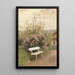The White Garden Bench - Jan Stanisławski — framed artwork on a wall