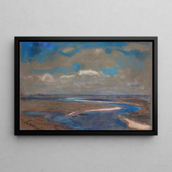Dniepr Painting - Jan Stanisławski — framed artwork on a wall