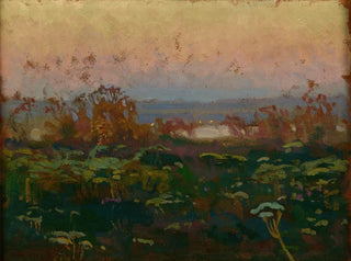 Twilight on the Dnieper River - Jan Stanisławski — artwork view