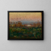 Twilight on the Dnieper River - Jan Stanisławski — framed artwork on a wall