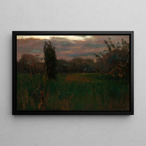 Evening - Jan Stanisławski — framed artwork on a wall