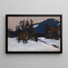 Evening in Koziniec - Jan Stanisławski — framed artwork on a wall