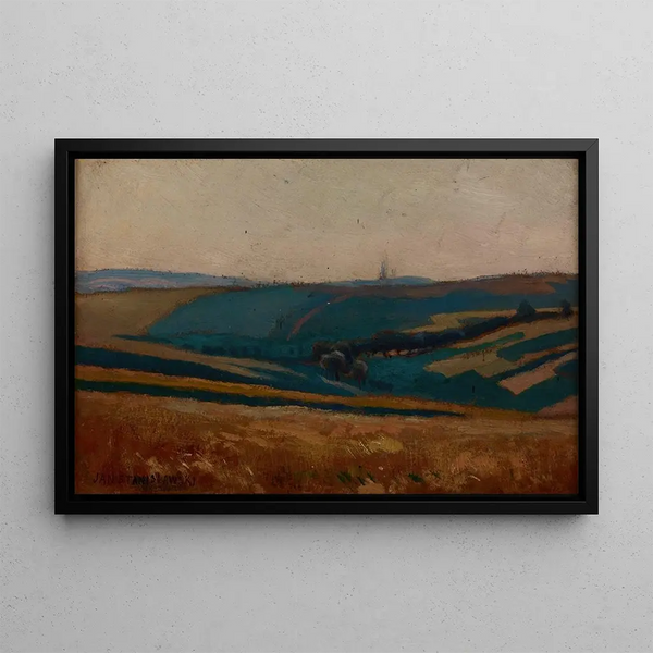 Parcelles de champ - Jan Stanisławski — framed artwork on a wall