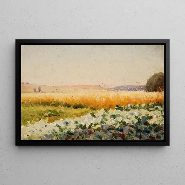 Champ de choux - Jan Stanisławski — framed artwork on a wall