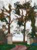 Door among the trees - Jan Stanisławski — artwork view
