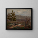 Spring Day Gray Painting - Jan Stanisławski — framed artwork on a wall