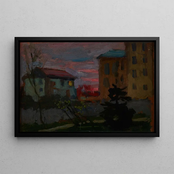 Kyiv at dawn - Jan Stanisławski — framed artwork on a wall