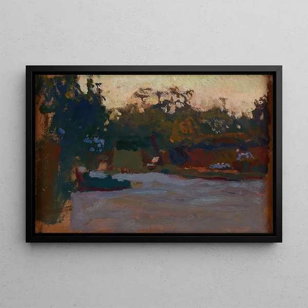 Landscape Sketch Painting - Jan Stanisławski — framed artwork on a wall