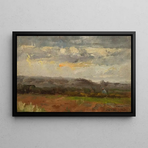 Landscape Painting - Jan Stanisławski — framed artwork on a wall