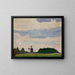 Landscape with a Windmill - Jan Stanisławski — framed artwork on a wall