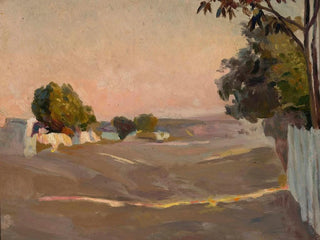 Landscape with Houses and a Fence - Jan Stanisławski — artwork view