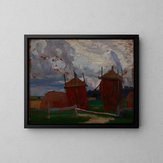 Lithuanian Ricks Painting - Jan Stanisławski — framed artwork on a wall