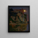 Moon - Jan Stanisławski — framed artwork on a wall