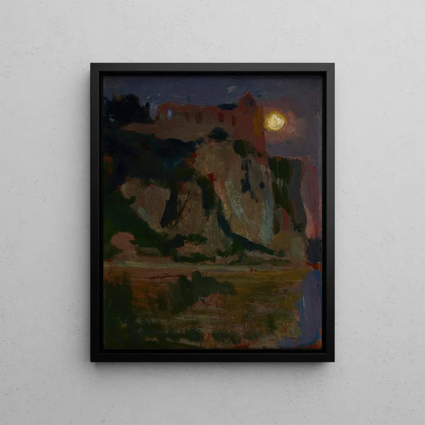 Moon - Jan Stanisławski — framed artwork on a wall
