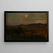 Moonrise Painting - Jan Stanisławski — framed artwork on a wall