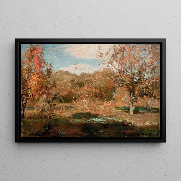 Orchard - Jan Stanisławski — framed artwork on a wall