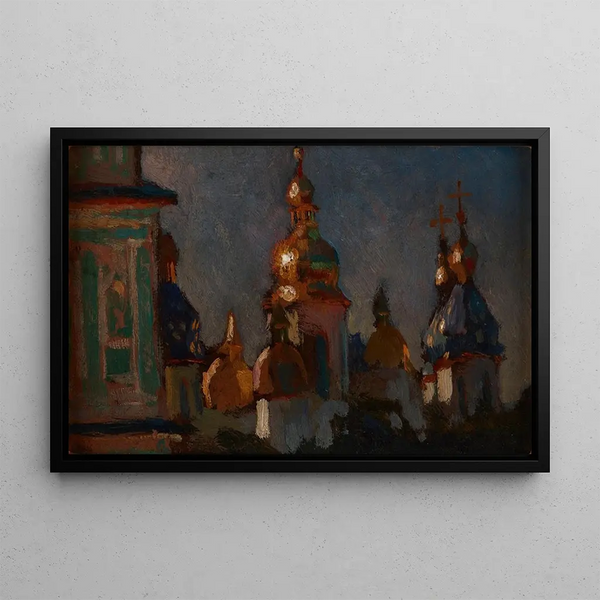 the Orthodox Church of Saint Sophia in Kyiv - Jan Stanisławski — framed artwork on a wall
