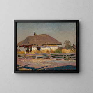 Cottage de paysan - Jan Stanisławski — framed artwork on a wall