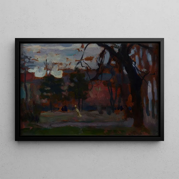 Parc Planty in Spring - Jan Stanisławski — framed artwork on a wall