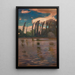 Poplars on the Water - Jan Stanisławski — framed artwork on a wall
