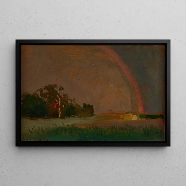 Rainbow Painting - Jan Stanisławski — framed artwork on a wall