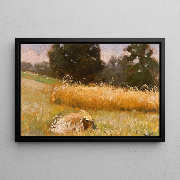 Field of Rye - Jan Stanisławski — framed artwork on a wall