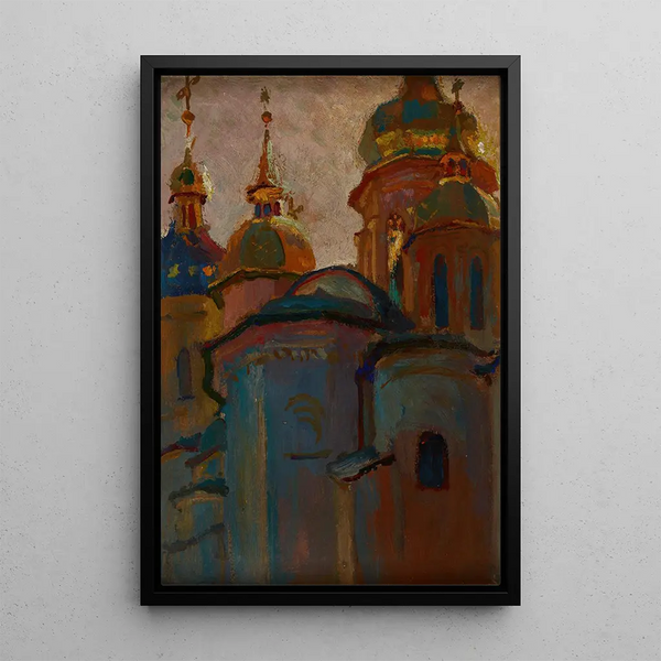 Orthodox Cathedral of Saint Sophia in Kyiv - Jan Stanisławski — framed artwork on a wall