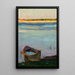 Little boat on the river - Jan Stanisławski — framed artwork on a wall