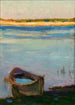 Little boat on the river - Jan Stanisławski — artwork view