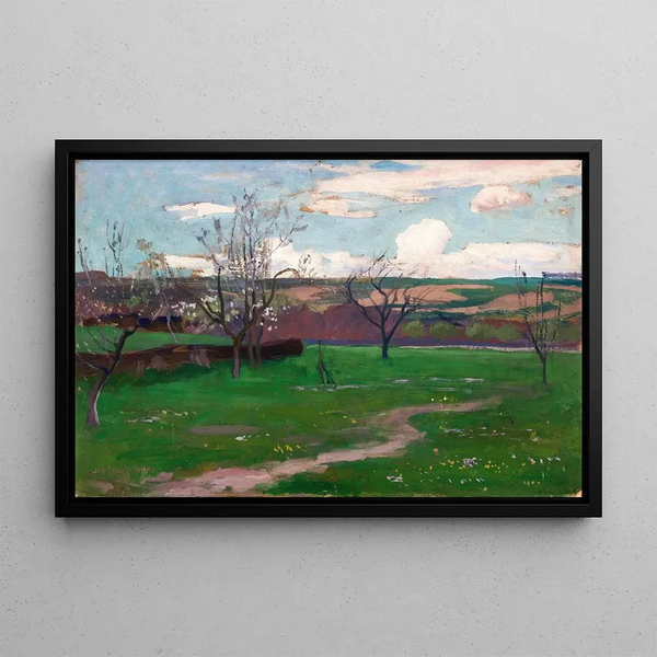 Spring - Jan Stanisławski — framed artwork on a wall
