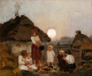 Dinner Painting - Jan Stanisławski — artwork view