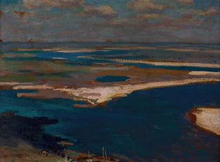 The Dnieper River in Blue - Jan Stanisławski — artwork view