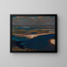 The Dnieper River in Blue - Jan Stanisławski — framed artwork on a wall