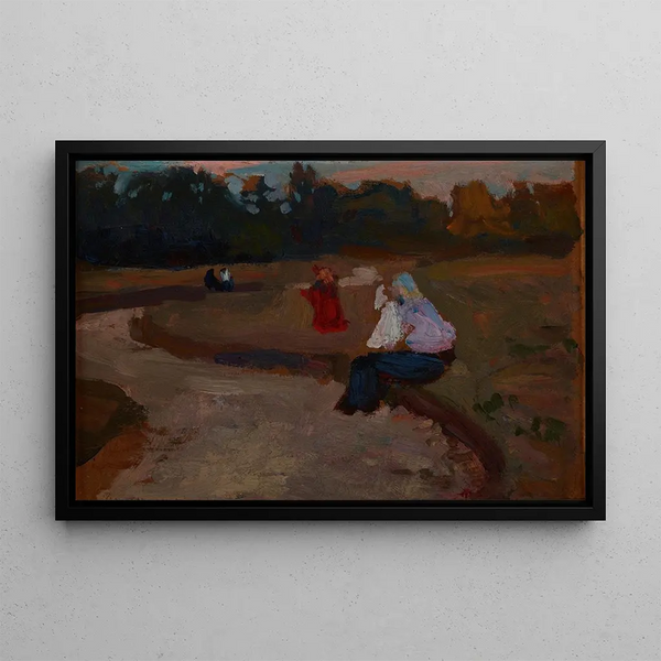 the Kyiv Botanical Garden Theme - Jan Stanisławski — framed artwork on a wall