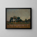 Trees in the meadow - Jan Stanisławski — framed artwork on a wall