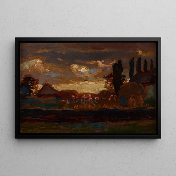 Ukrainian landscape painting - Jan Stanisławski — framed artwork on a wall
