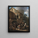 a peasant scene - Jan Steen — framed artwork on a wall