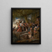 A pig belongs to the pigsty - Jan Steen — framed artwork on a wall