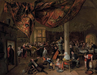 A Village Wedding - Jan Steen — artwork view