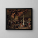 A Village Wedding - Jan Steen — framed artwork on a wall