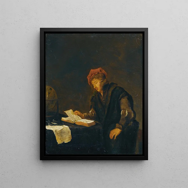 A Reading for the Young - Jan Steen — framed artwork on a wall